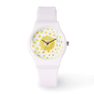 Montre Chic faux or parties scintillant cheetah imprimé m