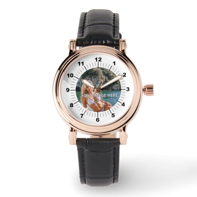 Montre CHIC! 🖤 Rose Gold Black Watch (Recto)