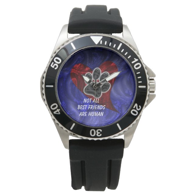 Montre Chien animal meilleur ami Red Heart Chiot Empreint (devant)