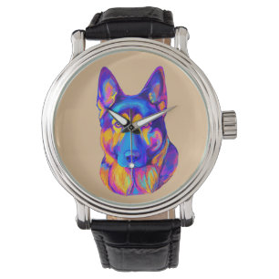 Montre Chien berger allemand aux couleurs