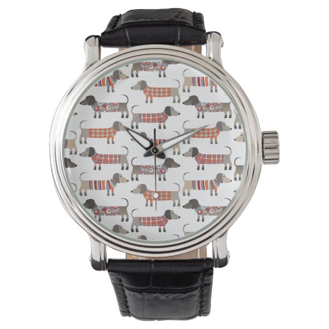 Montre Chien de saucisse Dachshund (devant)