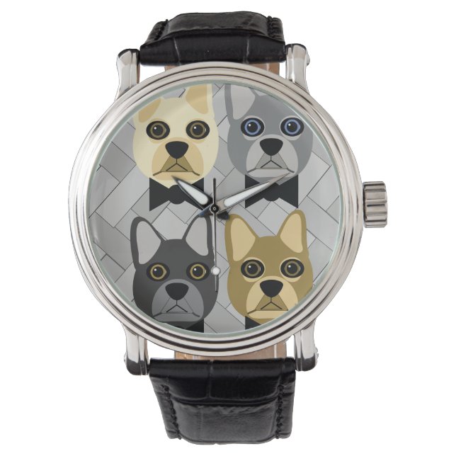 Montre Chien de taureau français (devant)
