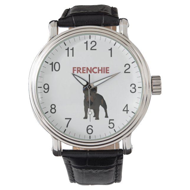 Montre Chien de taureau français foncé (devant)
