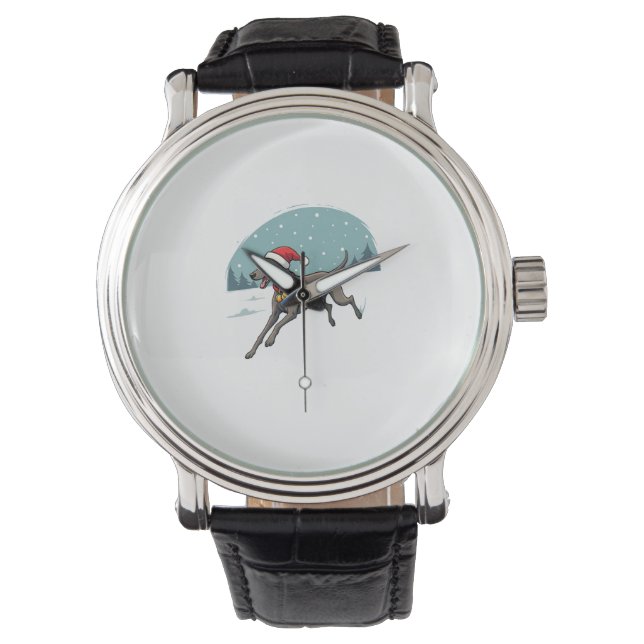 Montre Chien Greyhound Festive Sprint (devant)