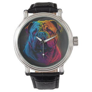 Montre Chien Shar Pei, Shar-Pei, chinois clair et luffeux