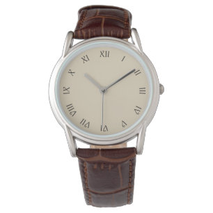 Montre Chiffres romains de script noir sur des hommes bei
