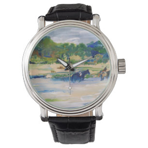 Montre Chincoteague Ponies Peinture Watch