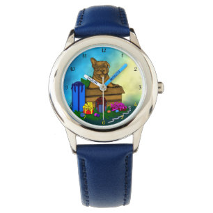 Montre Chiot dans une boîte, Joyeux Noël