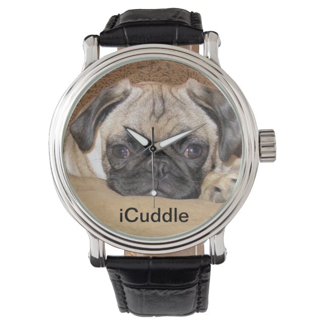 Montre Chiot de Carlin iCuddle adorable (devant)