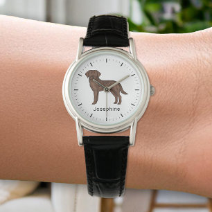 Montre Chocolat Labrador Retriever Cute Lab Dog Art Nom