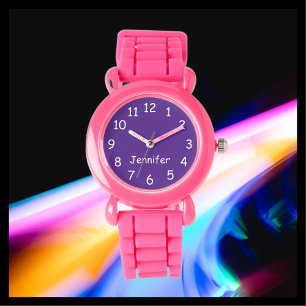 Montre CHOISISSEZ VOS COULEURS, Nom, Enfants Poignet rose
