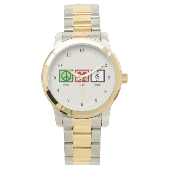 Montre Chorale Peace Love (devant)