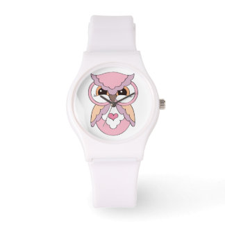 Montre Chouette à gorge rose mignonne