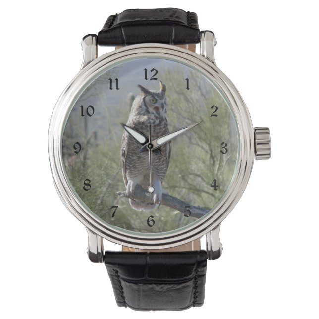 Montre Chouette à grande corne (devant)