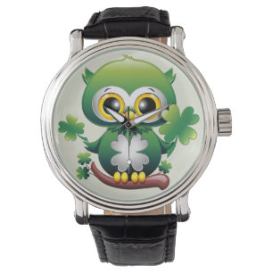 Montre Chouette bébé mignon St Patrick dessin animé