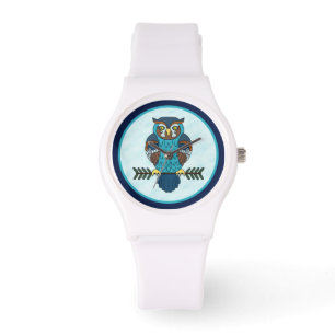 Montre Chouette d'art populaire nordique