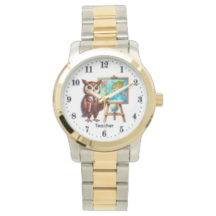 Montre Chouette enseigner inspirer art de mot Professeur