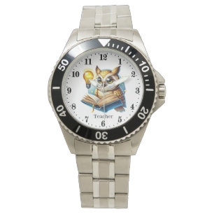 Montre Chouette professeur cool personnalisable