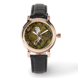 Montre Chouettes, fougères, chênes et baies 2
