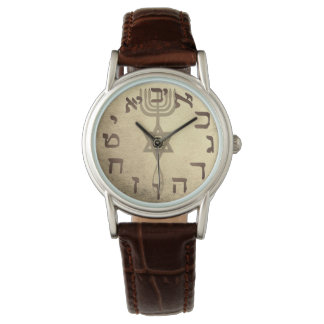 Montre Chrétienne juive messianique Yeshua Hébreu Gold Fe
