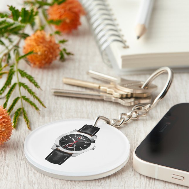 Montre Chronographe Noire de luxe Timepiece élégan (Créateur téléchargé)