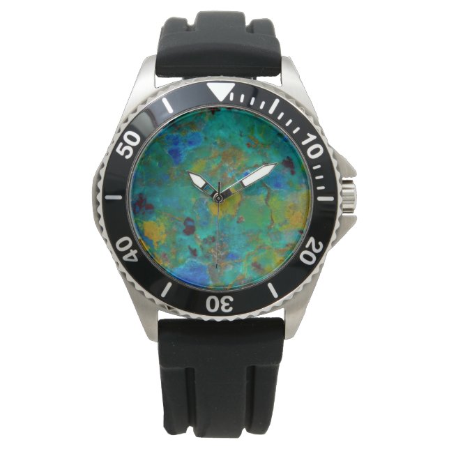 Montre Chrysocolla de Blue Cliff (devant)