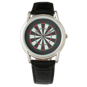 Montre Cible de flechettes personnalisée Texte personnali