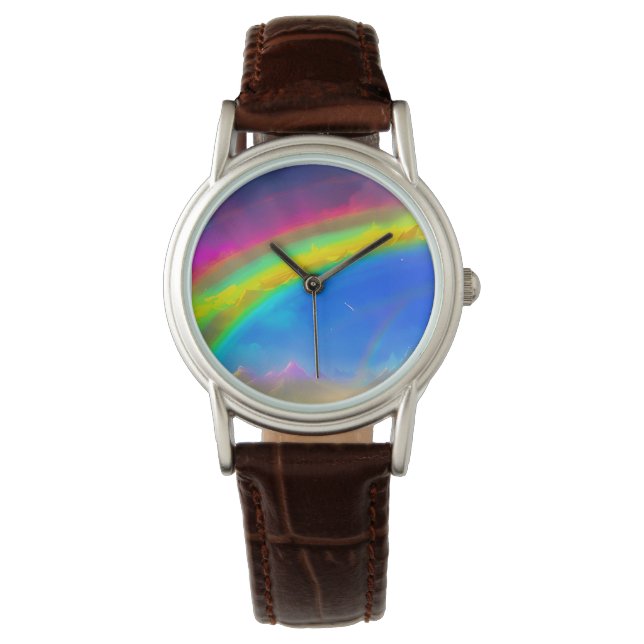 Montre Ciel lumineux arc-en-ciel (devant)