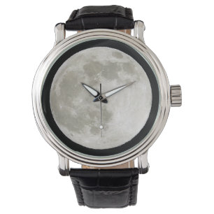 Montre Ciel nocturne fantastique de pleine lune céleste r