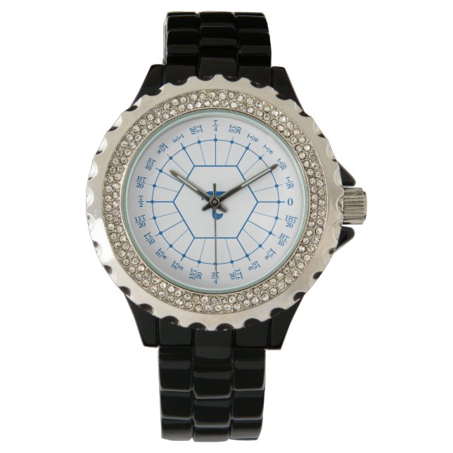 Montre circulaire de l'unité de tau Dozenal (devant)