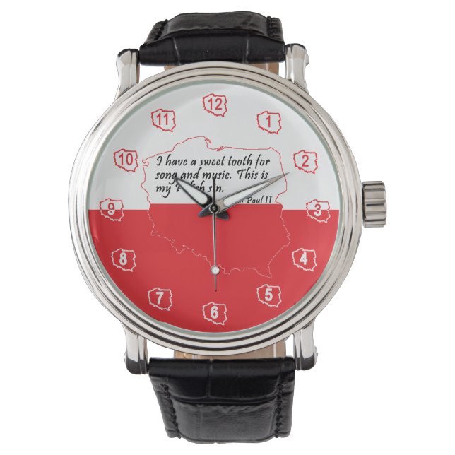 Montre Citation du pape Jean-Paul II (devant)