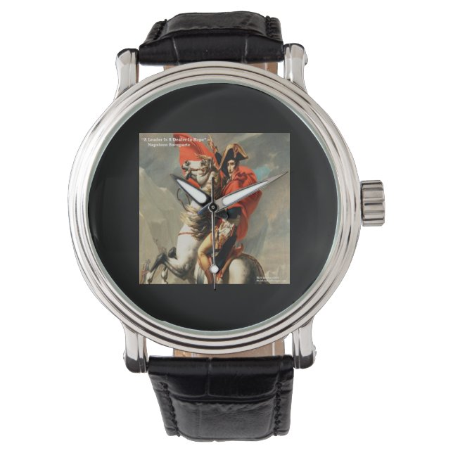 Montre Citation Napoléon & "Leader" (devant)