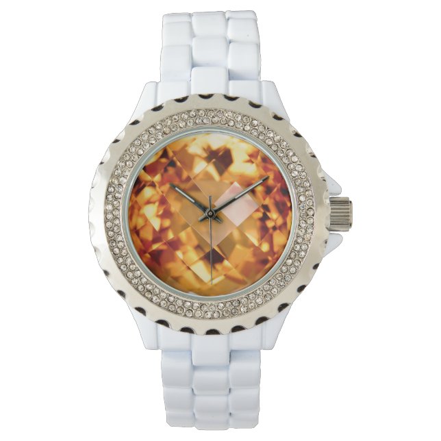 Montre Citrine orange (devant)