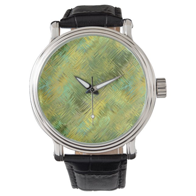 Montre Citrine Yellow Glassy Texture (devant)