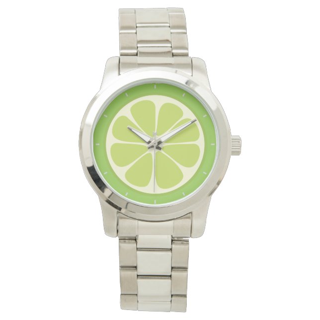 Montre Citron vert de citron vert jus d'été agrumes tranc (devant)