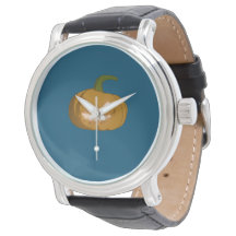 Montre Citrouille sculpté