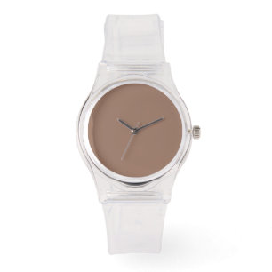 Montre claire minimaliste - Numérotation Brown