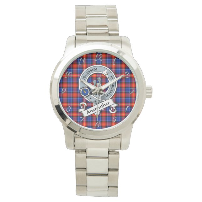 Montre Clan Anstruther Classique Sans Temps Insigne Tarta (devant)