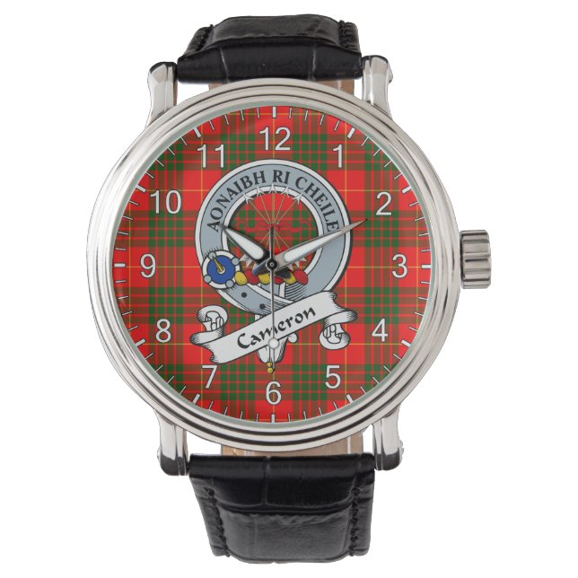 Montre Clan classique intemporel Cameron Insigne moderne  (devant)