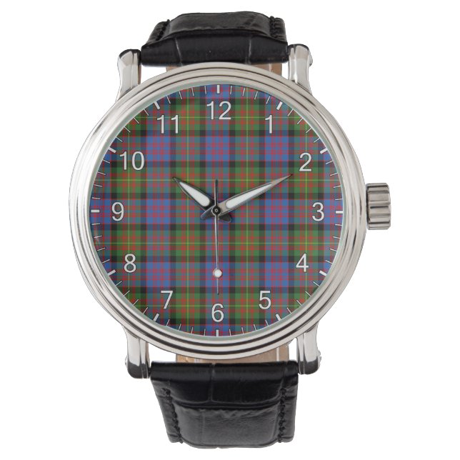 Montre Clan classique intemporel Carnegie Ancien Tartan P (devant)