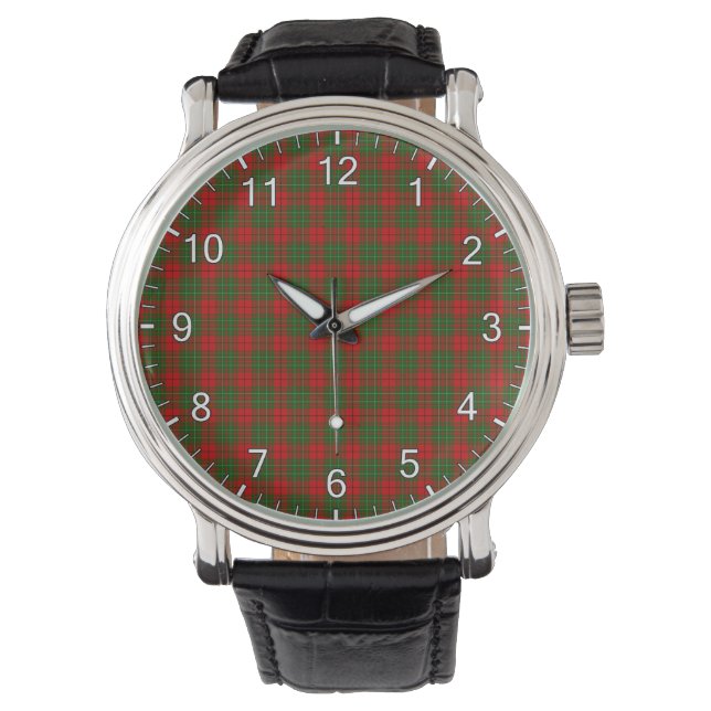 Montre Clan classique intemporel Cheyne Tartan Plaid Cade (devant)