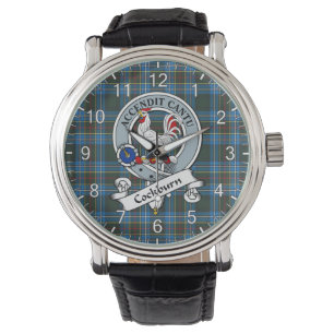 Montre Clan classique intemporel Cockburn Badge Tartan Wa