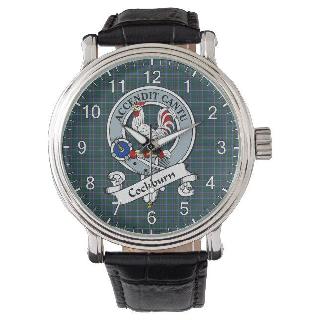 Montre Clan classique intemporel Cockburn Insigne moderne (devant)