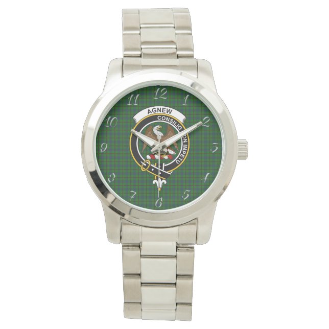 Montre Clan classique intemporel contre la chasse Tartan  (devant)