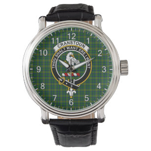 Montre Clan classique intemporel Cranstoun moderne Tartan