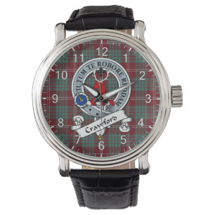 Montre Clan classique intemporel Crawford Badge Tartan Wa