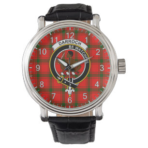 Montre Clan classique intemporel Darroch Tartan Badge Pla