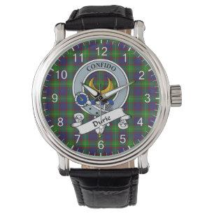 Montre Clan classique intemporel Durie Badge Tartan Watch