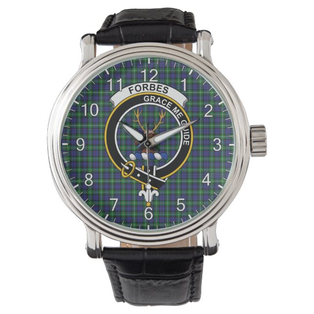 Montre Clan classique intemporel Forbes Tartan moderne Pl (devant)