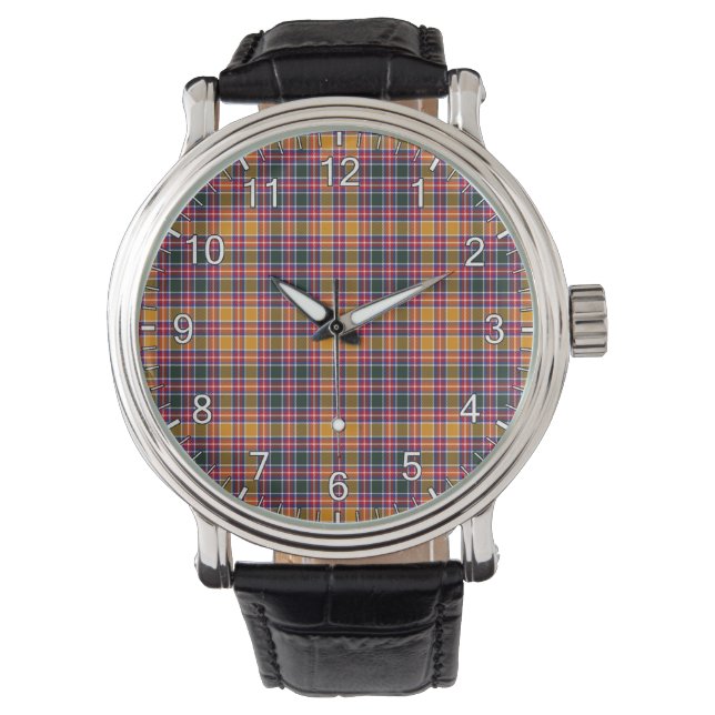 Montre Clan classique intemporel Jacobite Tartan Plaid Ca (devant)